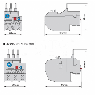 JRS1DS系列 热过载继电器