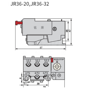 JR36系列 热过载继电器