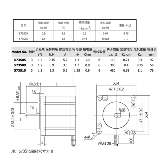 57系列 三相步进电机