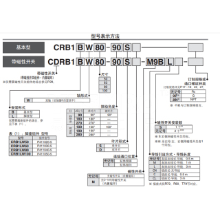 CRB1系列 摆动气缸