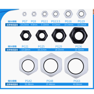 PG系列 尼龙电缆接头 防水接头