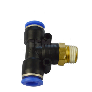 PB系列 T型三通正螺纹气管接头 快插接头 气动接头