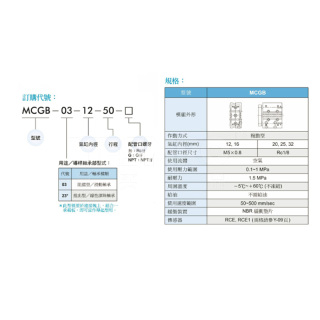 MCGB系列 双杆气缸