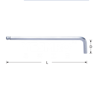 公制长球头内六角扳手