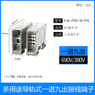 导轨式接线端子分线盒