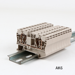 AK系列回拉弹片式导轨接线端子