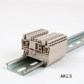 AK系列回拉弹片式导轨接线端子