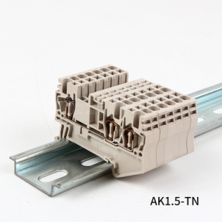 AK系列回拉弹片式导轨接线端子