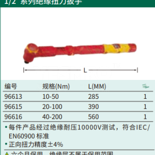 1/2"系列绝缘扭力扳手