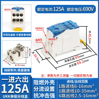 导轨式接线端子分线盒