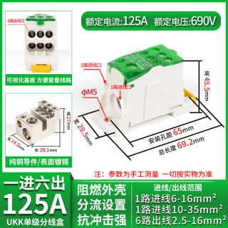 导轨式接线端子分线盒