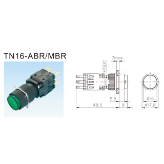 TN16系列分离式按钮开关