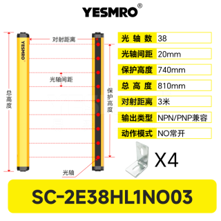 SC-2E系列 安全光幕·3米·PNP/NPN兼容型·CE·3年质保