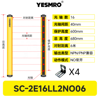 SC-2E系列 安全光幕·6米·PNP/NPN兼容型·CE·3年质保