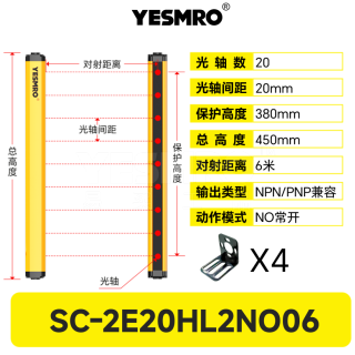 SC-2E系列 安全光幕·6米·PNP/NPN兼容型·CE·3年质保