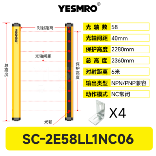 SC-2E系列 安全光幕·6米·PNP/NPN兼容型·CE·3年质保