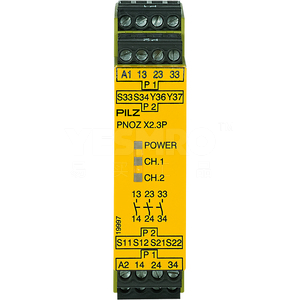 PNOZ X - 安全继电器 - E-STOP检测,安全门, 光栅