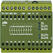 PNOZ X - 安全继电器 - E-STOP检测,安全门, 光栅