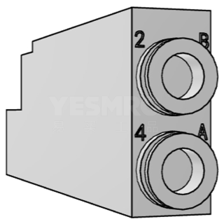 SY3000/5000/7000/9000系列5通电磁阀（直接配管型）