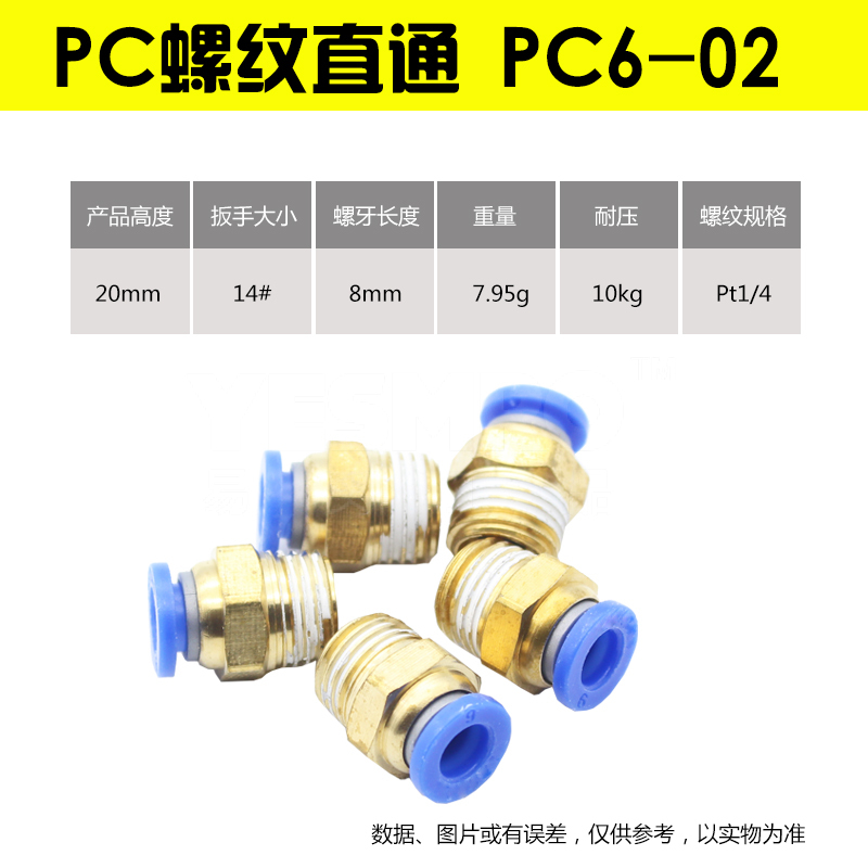 易买优选 PC系列 外螺纹直通