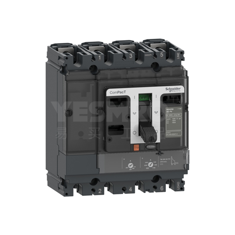 施耐德 Schneider ComPacT NSX系列DC 80-500 DC PV(光伏专用直流断路器)
