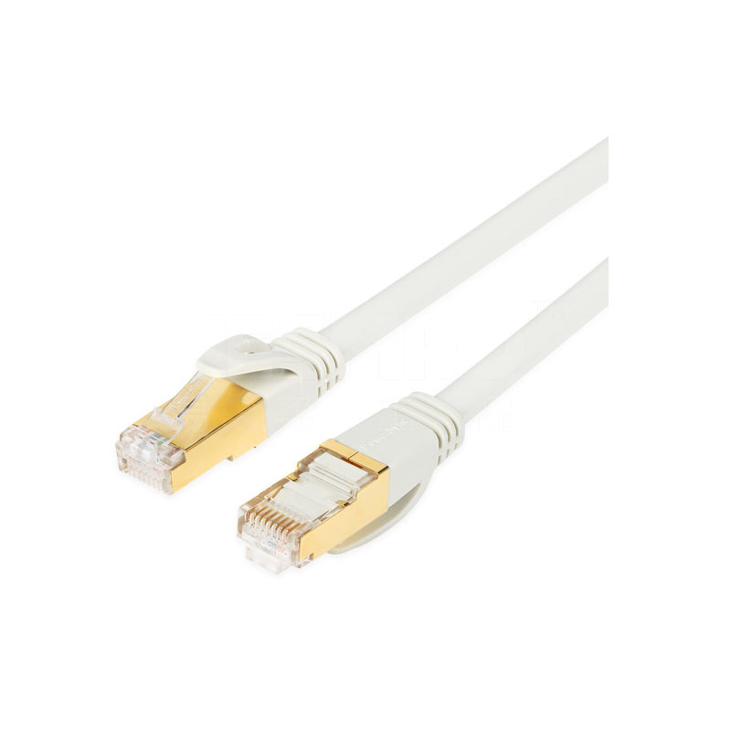 包尔星克(PowerSync) Cat.7 七类铜镀金网线 贝吉白