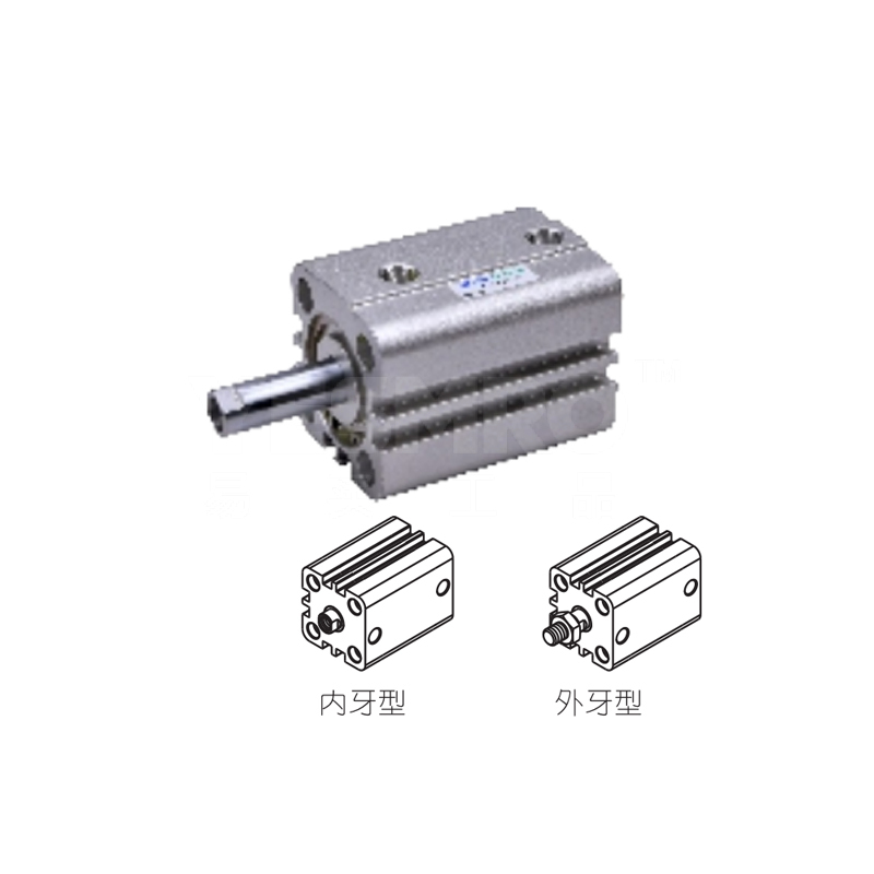 亚德客 AirTAC ATF系列紧凑型气缸（单动引入型）