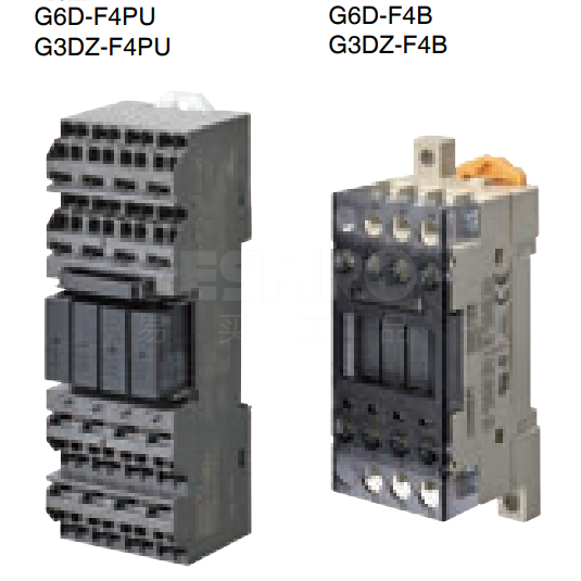 欧姆龙 OMRON G6D-F4PU/G3DZ-F4PU,G6D-F4B/G3DZ-F4B终端继电器