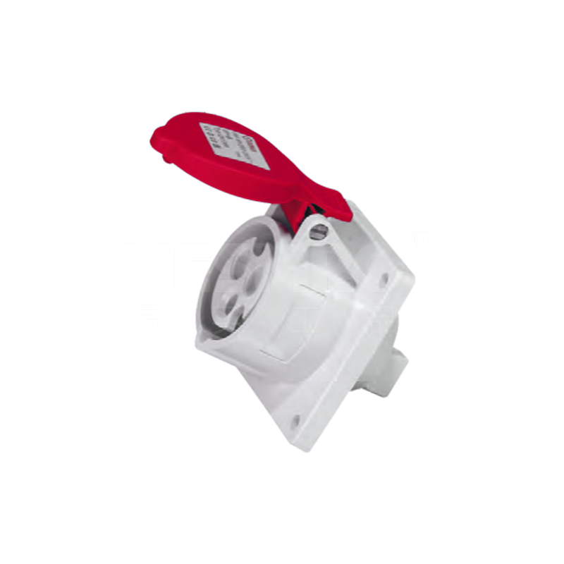 正泰 CHINT NTC1系列工业插座 NTC1-416AS6h/415V 插座 3P＋E 16A 暗装直体插座 6h AC415V IP44 ...