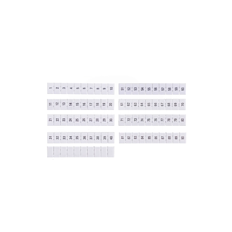 万坤 WKDQ 接线端子数字标记条