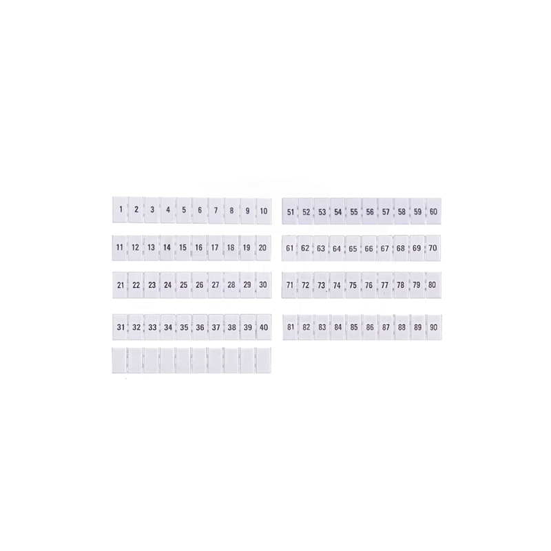 火也 ZB系列 接线端子数字标记条