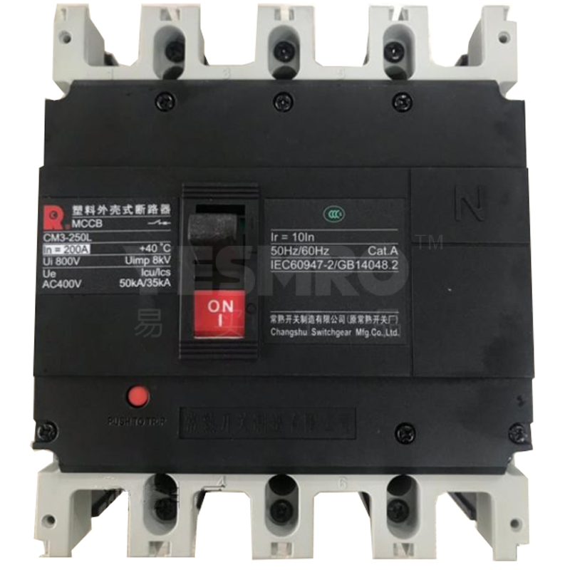 常熟开关 CM3-400M 热磁式 固定式 配电保护 塑壳断路器