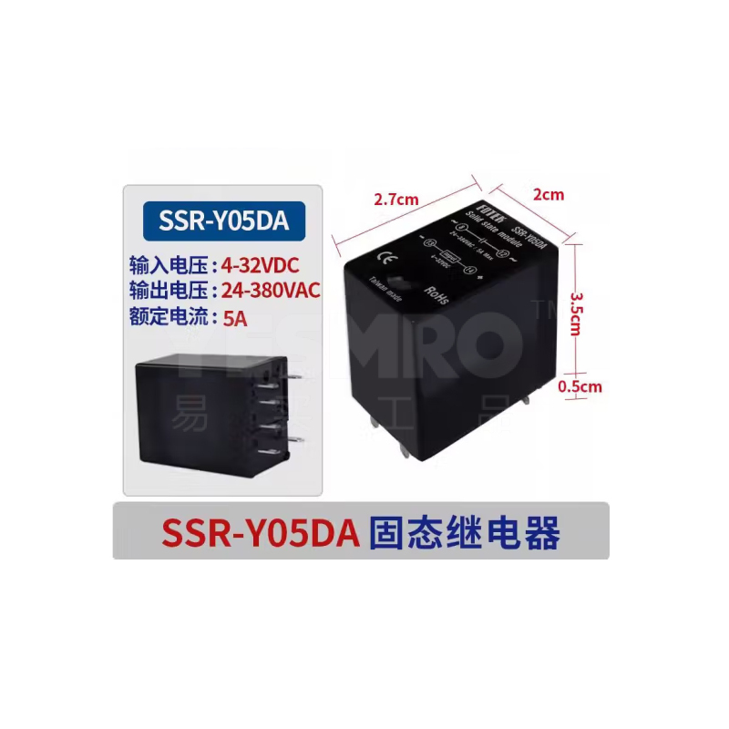 阳明 FOTEK 直流控交流 单相固态继电器 SSR系列