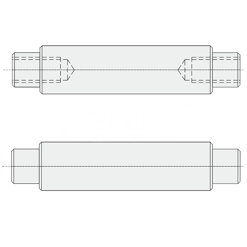 火也 导向轴 两端台阶内螺纹型 两端台阶型