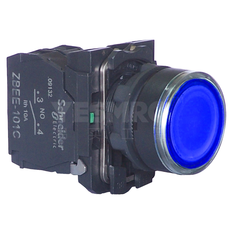 施耐德 Schneider XB5A-C系列平头弹簧复位带灯按钮