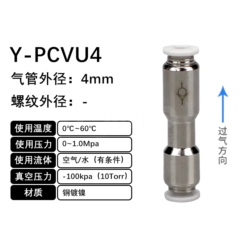 火也 PCVU-快插式单向阀