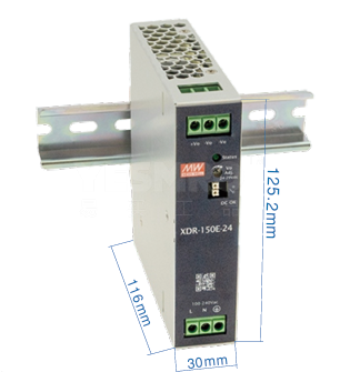 台湾明纬 MEAN WELL XDR系列经济型超薄导轨电源