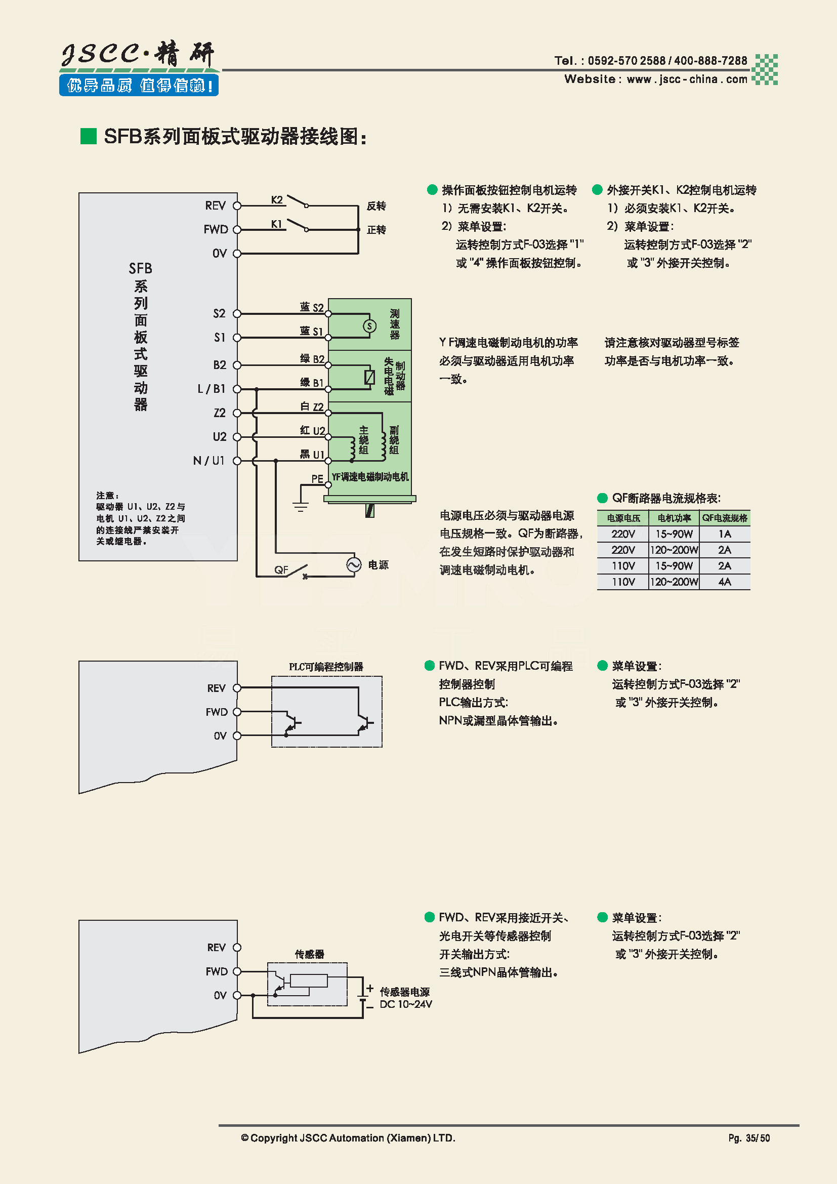 精研电机(jscc) sfb90e 面板式驱动器(有数显) yf系列调速电磁制动