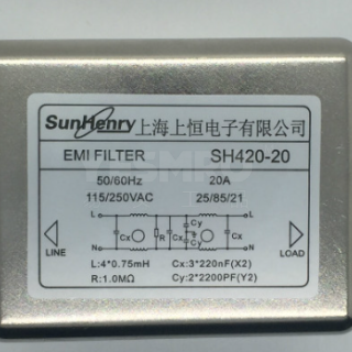 上恒 SunHenry SH420 单相双节交流电源滤波器