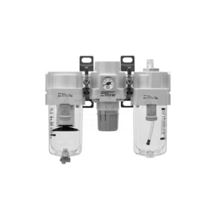 SMC AC20~60-B系列空气组合元件(空气过滤器+减压阀+油雾器)