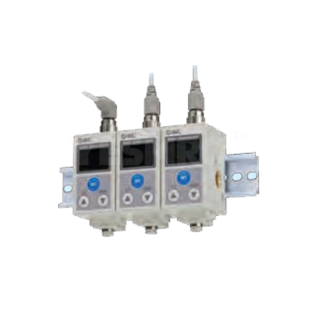 SMC ISA3系列3色显示数字式位置传感器 ISA3-HCP-5SB H【0.05~0.30mm】 C【供给侧Rc1/8，检测侧Φ6快换接头 ...