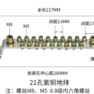 易买优选黄标 紫铜接地排