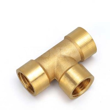 易买优选金属内丝三通铜接头