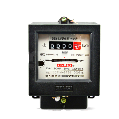 德力西电气delixidd862220v1560a双向德力西单相机械式电度表家用电能
